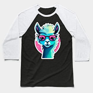 Llama Illustration Baseball T-Shirt